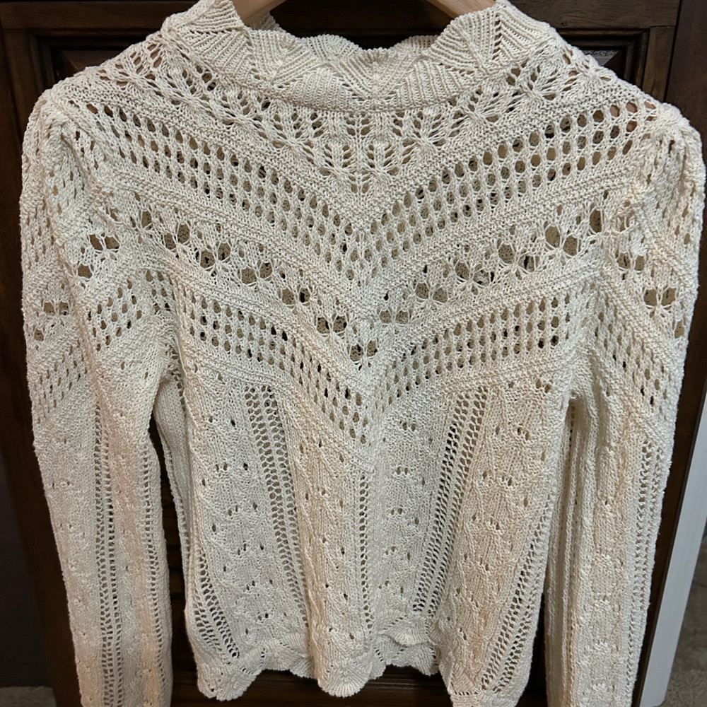 Mango Cream Knit Sweater